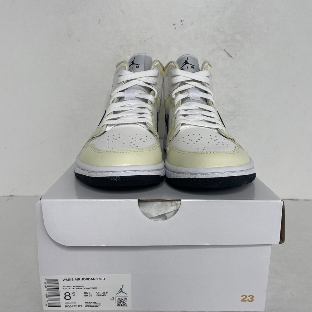 Nike Air Jordan 1 Retro Mid WMNS “Coconut Milk” 2022 - Picture 2 of 4